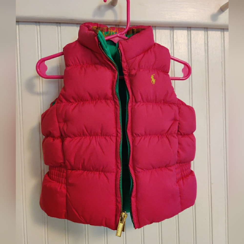 Ralph Lauren Baby Down Reversible Vest 12 months